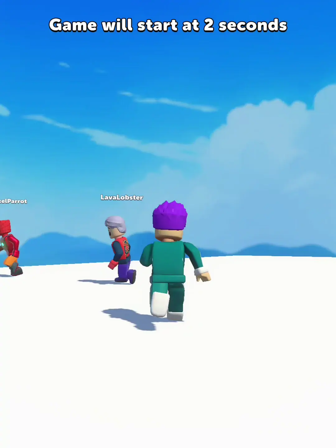 Gameplay frame for A countdown starts the activity, not the lesson