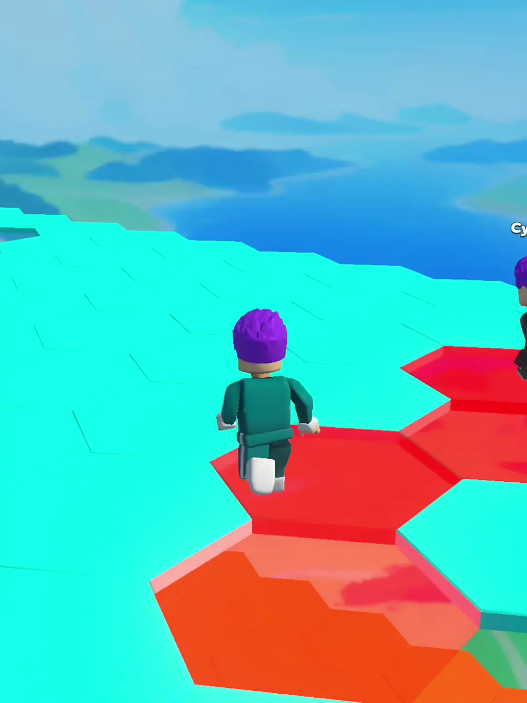 Nina's classroom note — Colored hexagons mark the route; the still does not tell a new learner which one is safe.