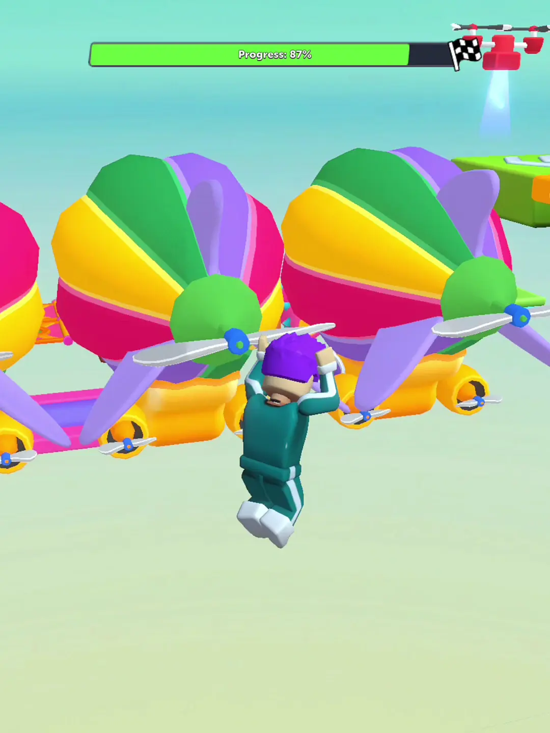 Gameplay frame illustrating A movement phrase is visible; its timing is not — Keyboard Escape: +1 Speed ASMR